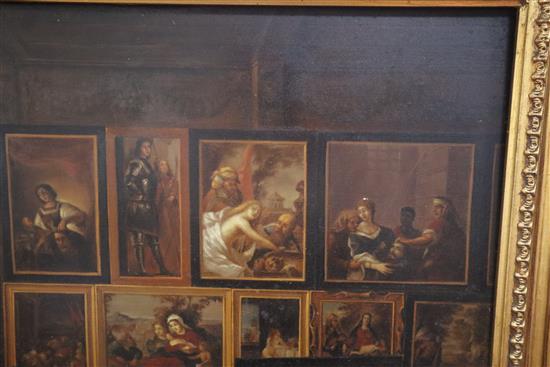 After the 1653 painting by David Teniers the Younger, (1610-1690), oil on panel, Archduke Leopold Wilhelm in his picture gallery, c18